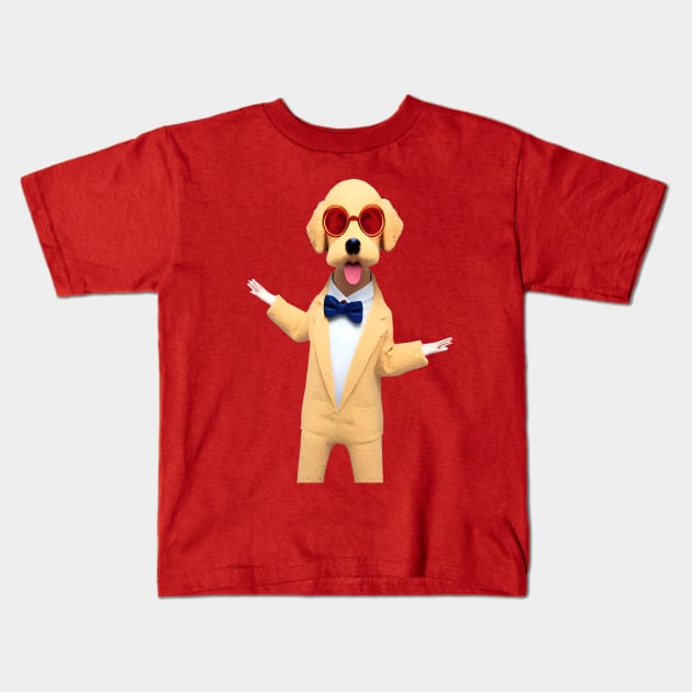 Puppy Warhol Kids T-Shirt by Bee's Pickled Art